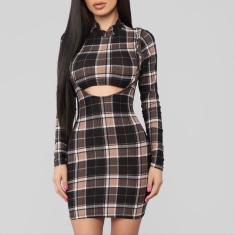 Plaid Two Piece Dress